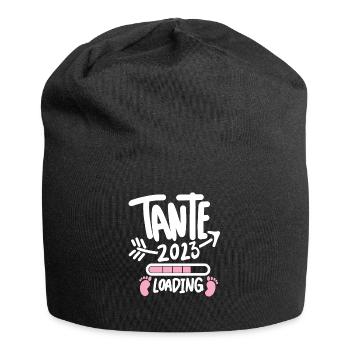 Tante 2023 - Tante werden - Tante Geschenk - Jersey-Beanie - Schwarz - Vorne