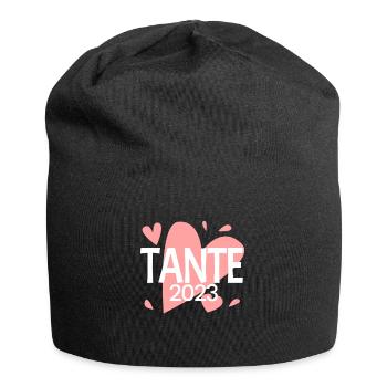 Tante 2023 - Tante werden - Tante Geschenk - Jersey-Beanie - Schwarz - Vorne