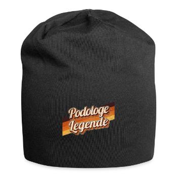 Fußpflege Geburtstag als Legende geboren Podologe - Jersey-Beanie - Schwarz - Vorne