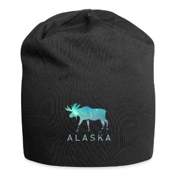 Alaska Gift USA Nature Bear Denali Grizzly Forest - Jersey Beanie - black - Front