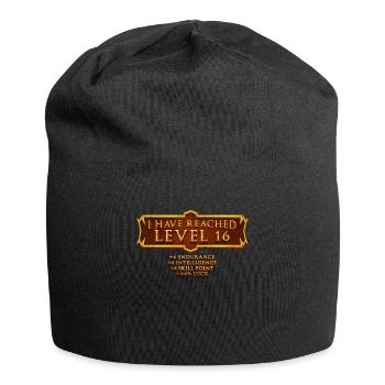 Ich Habe Die Stufe 16 Erreicht Rpg Online Gaming - Jersey-Beanie - Schwarz - Vorne