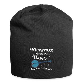 Banjo Shirts For Men Bluegrass Appalachia Folk - Jersey Beanie - black - Front