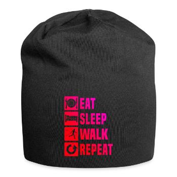 Damen Nordic Walking Walken Walker Nordic Walker - Jersey-Beanie - Schwarz - Vorne