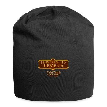 Ich Habe Die Stufe 6 Erreicht Rpg Online Gaming - Jersey-Beanie - Schwarz - Vorne