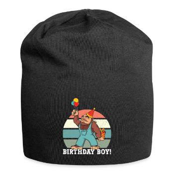 Bigfoot Party fournit Birthday Boy Sasquatch - Bonnet en jersey - noir - Devant