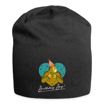 Bigfoot Party Supplies Anniversaire Garçon Sasquatch - Bonnet en jersey - noir - Devant