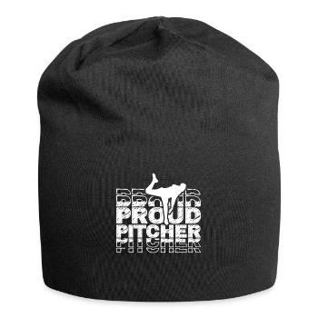 Fier lanceur de baseball Joueur de lanceur amateur - Bonnet en jersey - noir - Devant