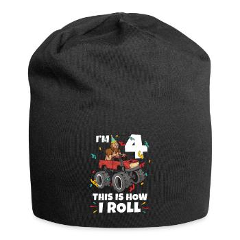 Bigfoot Party Supplies I'm 3 This Is How I Roll - Jersey-Beanie - Schwarz - Vorne