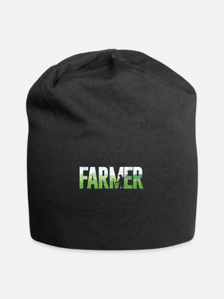 Farming Farmer Farmer - Jersey-Beanie - Schwarz
