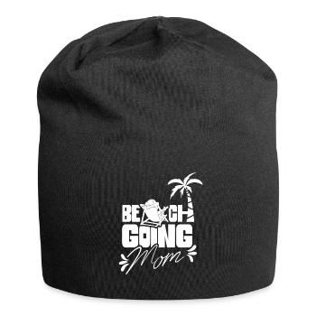 Beach visit Mother Beach Beach beach holiday - Jersey Beanie - black - Front