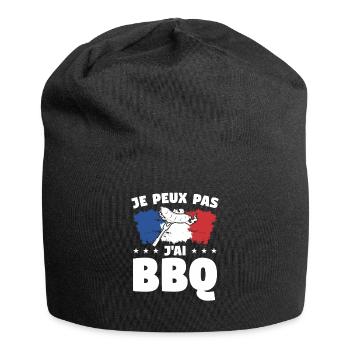 Je Peux Pas J'ai BBQ Barbecue Grillades Grillade - Bonnet en jersey - noir - Devant