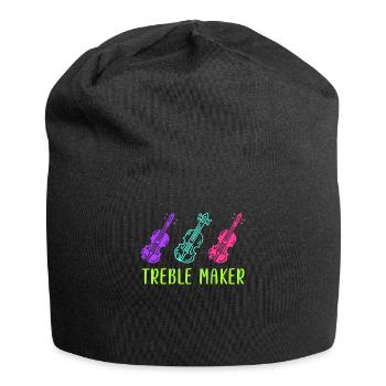 Triple clef de sol violon soprano premier violon - Bonnet en jersey - noir - Devant