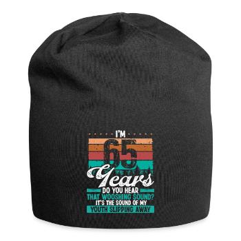 65 ans drôle Getting Old Humor Birthday Idea - Bonnet en jersey - noir - Devant