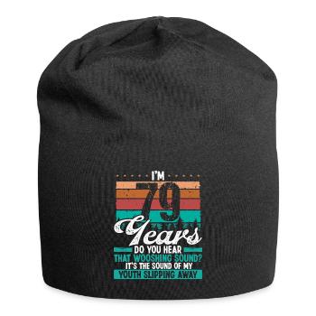 79 Year Old Funny Getting Old Humor Birthday Idea - Jersey-Beanie - Schwarz - Vorne