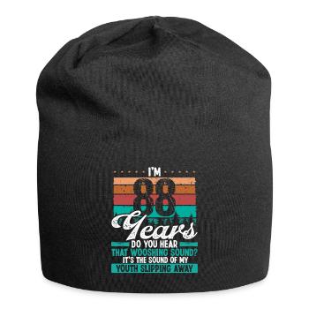 88 Year Old Funny Getting Old Humor Birthday Idea - Jersey Beanie - black - Front