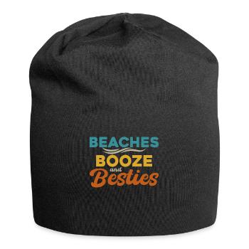 Beaches Booze and Besties - Jersey Beanie - black - Front