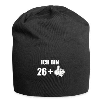 27 Geburtstag - Jersey-Beanie - Schwarz - Vorne