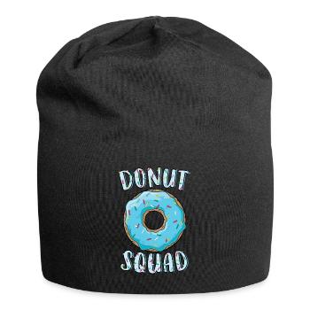 Donut Squad Matching Donut Party Donut bleu - Bonnet en jersey - noir - Devant