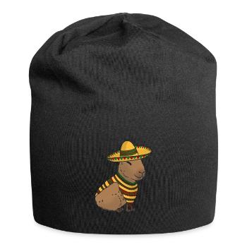 Capybara mexicain - Bonnet en jersey - noir - Devant