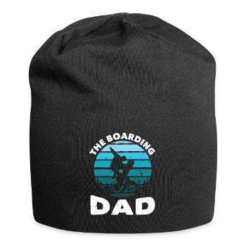 Snowboarding The Boarding Dad Snowboarder - Jersey-Beanie - Schwarz - Vorne
