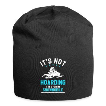 It's Now Hoarding If It's For My Snowmobile - Jersey Beanie - black - Front