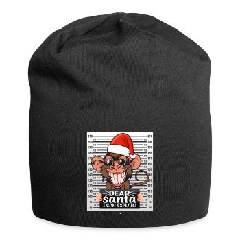 dear santa i can explain weihnachten - Jersey-Beanie - Schwarz - Vorne