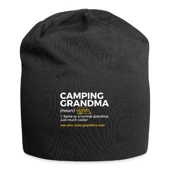 Camping Camping Camping-car - Bonnet en jersey - noir - Devant