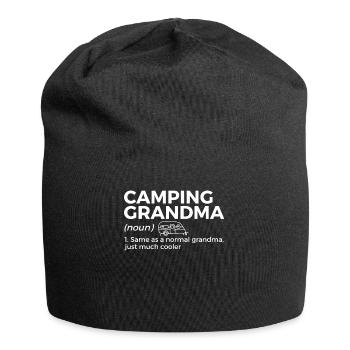 Camping Camping Camping-car - Bonnet en jersey - noir - Devant