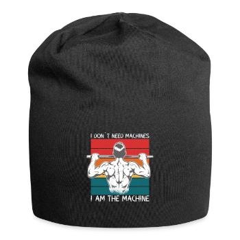 Ich bin eine Maschine Calisthenics - Jersey-Beanie - Schwarz - Vorne