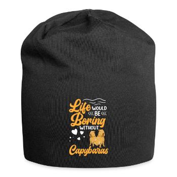 La vie de Capybara est ennuyeuse sans Capybara - Bonnet en jersey - noir - Devant