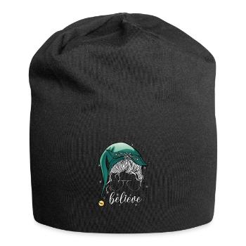 Believe I believe in Christmas ladies motif - Jersey Beanie - black - Front