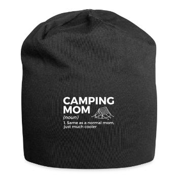 Camping Camping Camping-car - Bonnet en jersey - noir - Devant