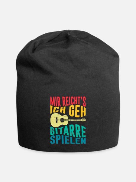 Musiker Mir reichts ich spiele jetzt Gitarre - Jersey-Beanie - Schwarz