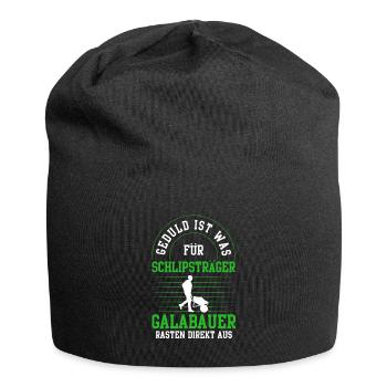 Galabauer rasten aus Gartenbau Galabau - Jersey-Beanie - Schwarz - Vorne