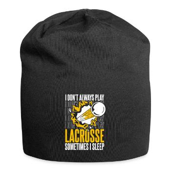 Lacrosse Sport Lacrosse Spieler - Jersey-Beanie - Schwarz - Vorne