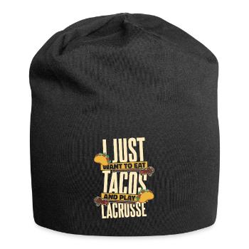 Lacrosse Sport Lacrosse Spieler - Jersey-Beanie - Schwarz - Vorne
