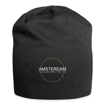Amsterdam - Jersey Beanie - black - Front