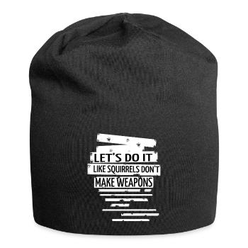 dove of peace disarmament green bday gift idea - Jersey-Beanie - Schwarz - Vorne