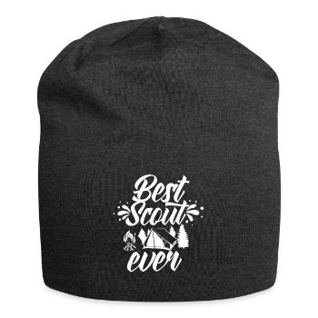 Bester Pfadfinder Überhaupt Zeltlager Sippe - Jersey-Beanie - Anthrazit - Vorne