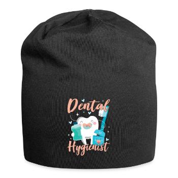 Hygiénistes dentaires Hygiène dentaire Équipe dentaire - Bonnet en jersey - noir - Devant