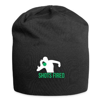 Coups de feu Chemise Lancer du poids Cadeau - Bonnet en jersey - noir - Devant