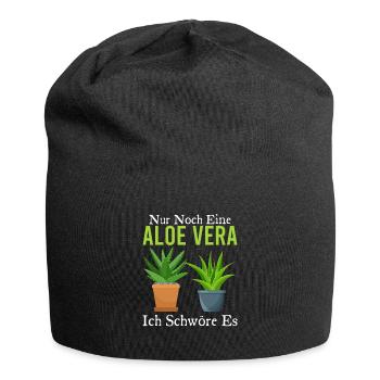 Nur Noch Eine Aloe Vera Ich Schwöre Es Pflanze - Jersey-Beanie - Schwarz - Vorne