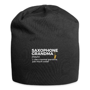 Musiciens de saxophone Musique de cuivres - Bonnet en jersey - noir - Devant