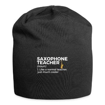Musiciens de saxophone Musique de cuivres - Bonnet en jersey - noir - Devant