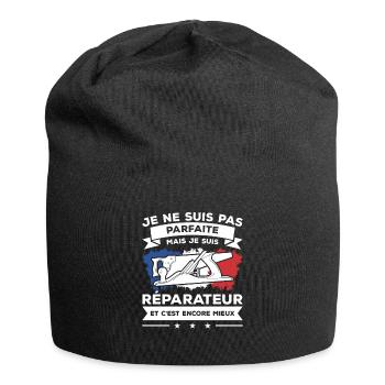 Je Ne Suis Pas Parfaite Mais Je Suis Réparateur - Bonnet en jersey - noir - Devant