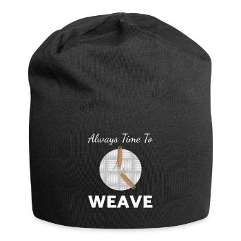 Il est temps de tisser le tissage Weberin - Bonnet en jersey - noir - Devant
