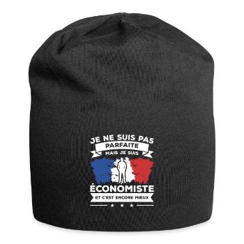Je Ne Suis Pas Parfaite Mais Je Suis Économiste - Bonnet en jersey - noir - Devant