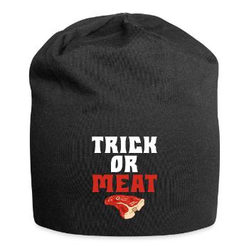 BBQ Grill Boeuf Viande Amoureux Cadeaux - Bonnet en jersey - noir - Devant