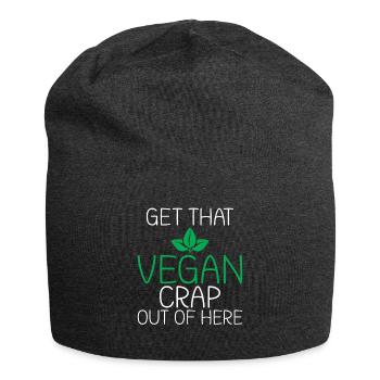 BBQ Grill Rindfleisch Liebhaber Geschenke - Jersey-Beanie - Anthrazit - Vorne