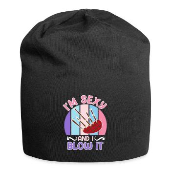 Je suis sexy et je souffle dans la cornemuse - Bonnet en jersey - noir - Devant